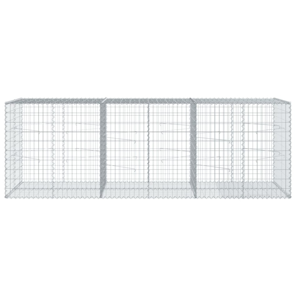 Cesta de gaviones con cubierta hierro galvanizado