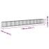Cesta gaviones con cubierta hierro galvanizado 1100x100x100