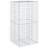 Cesta gaviones con cubierta hierro galvanizado 100x100x200