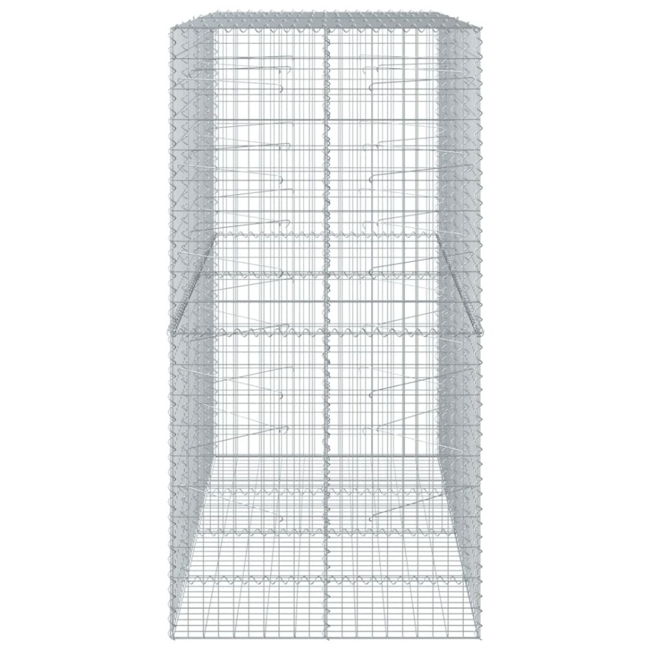 Cesta de gaviones con cubierta hierro galvanizado