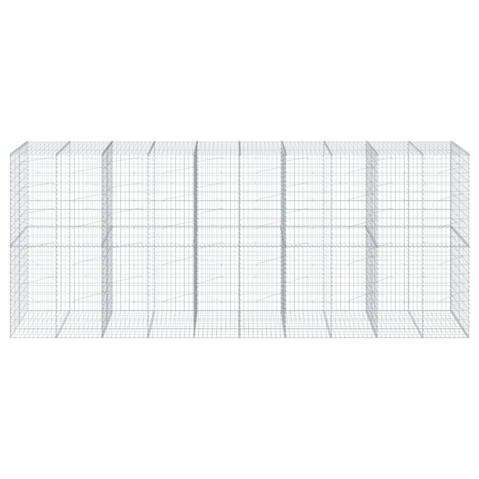 Cesta de gaviones con cubierta hierro galvanizado