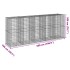 Cesta de gaviones con cubierta hierro galvanizado