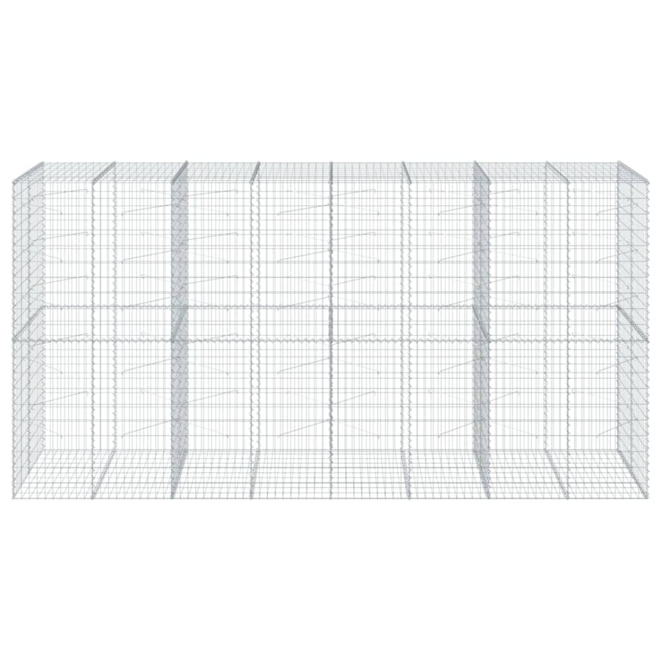 Cesta de gaviones con cubierta hierro galvanizado