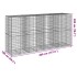 Cesta de gaviones con cubierta hierro galvanizado