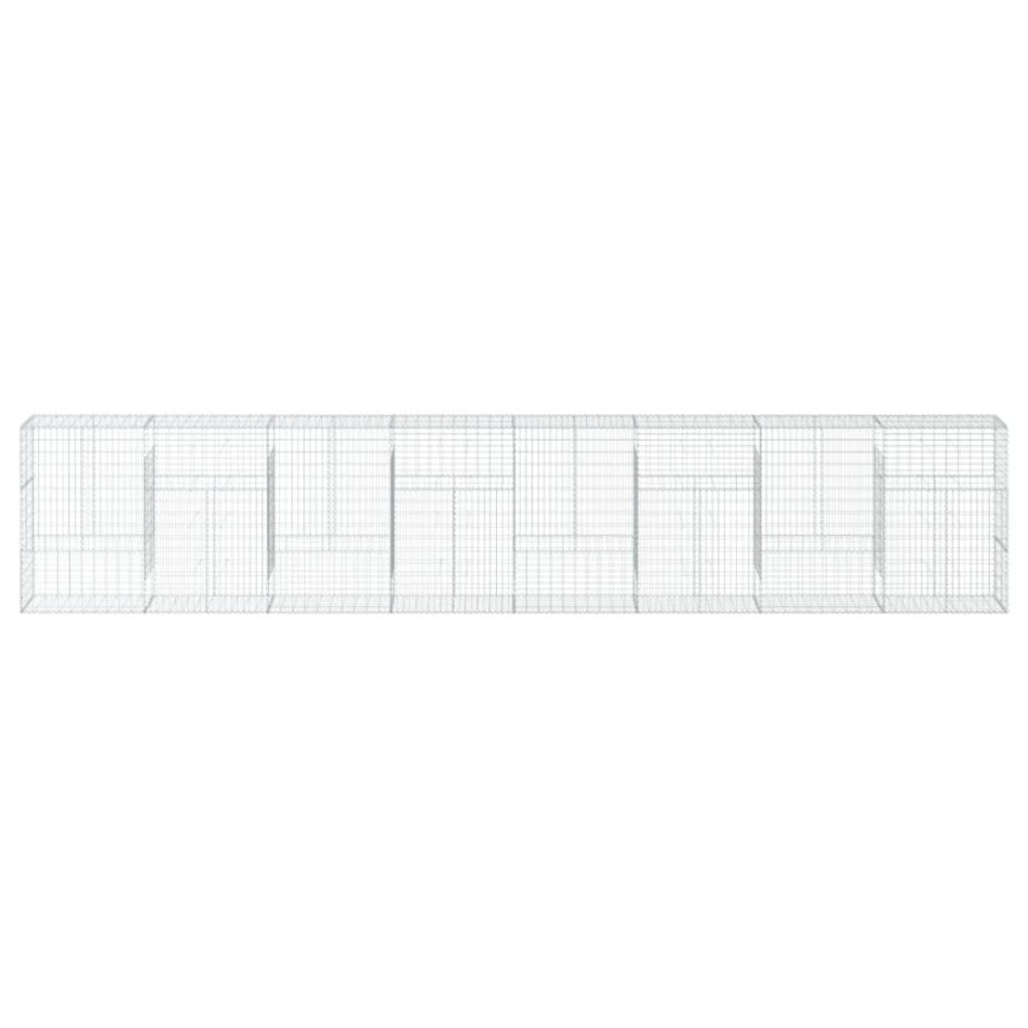 Cesta de gaviones con cubierta hierro galvanizado 800x50x150