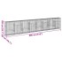 Cesta de gaviones con cubierta hierro galvanizado 800x50x150