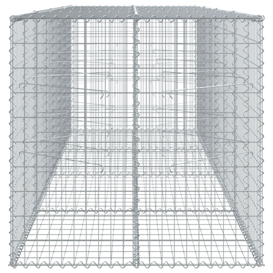 Cesta de gaviones con cubierta hierro galvanizado