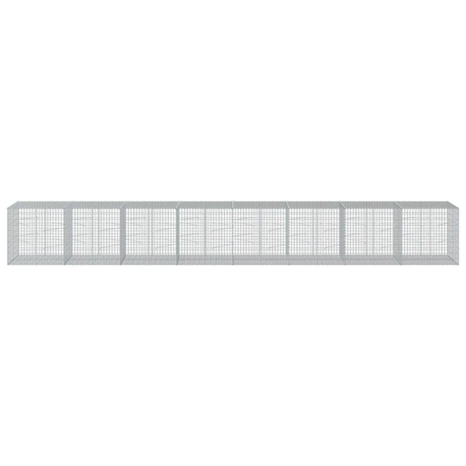 Cesta de gaviones con cubierta hierro galvanizado