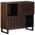 Aparador de madera maciza de mango marrón 80x34x75