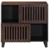 Aparador de madera maciza de mango marrón 80x34x75