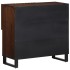 Aparador de madera maciza de mango marrón 80x34x75