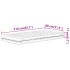 Colchón de espuma dureza H2 H3 blanco 80x210