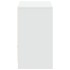 Mueble de TV con LED madera de ingeniería blanco 91x34x61