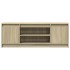 Mueble de TV LED madera ingeniería roble Sonoma 139,5x34x50