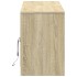 Mueble de TV LED madera ingeniería roble Sonoma 139,5x34x50