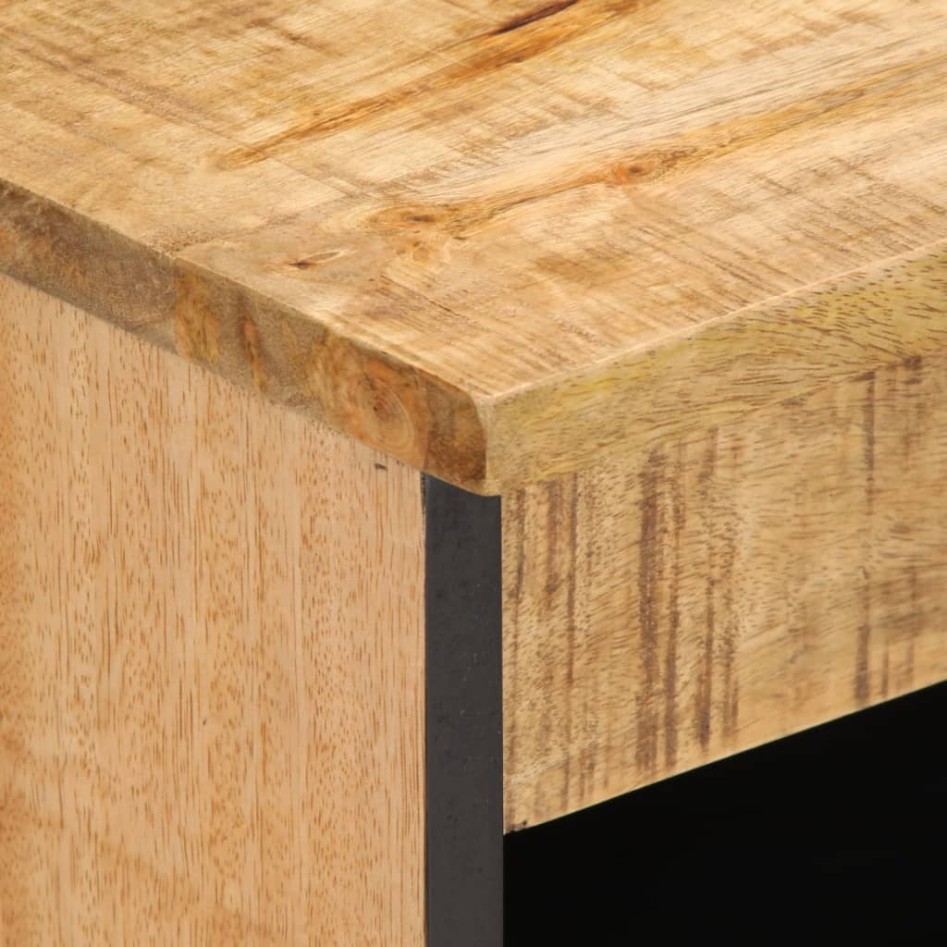 Aparador de madera maciza de mango rugosa 60x34x75