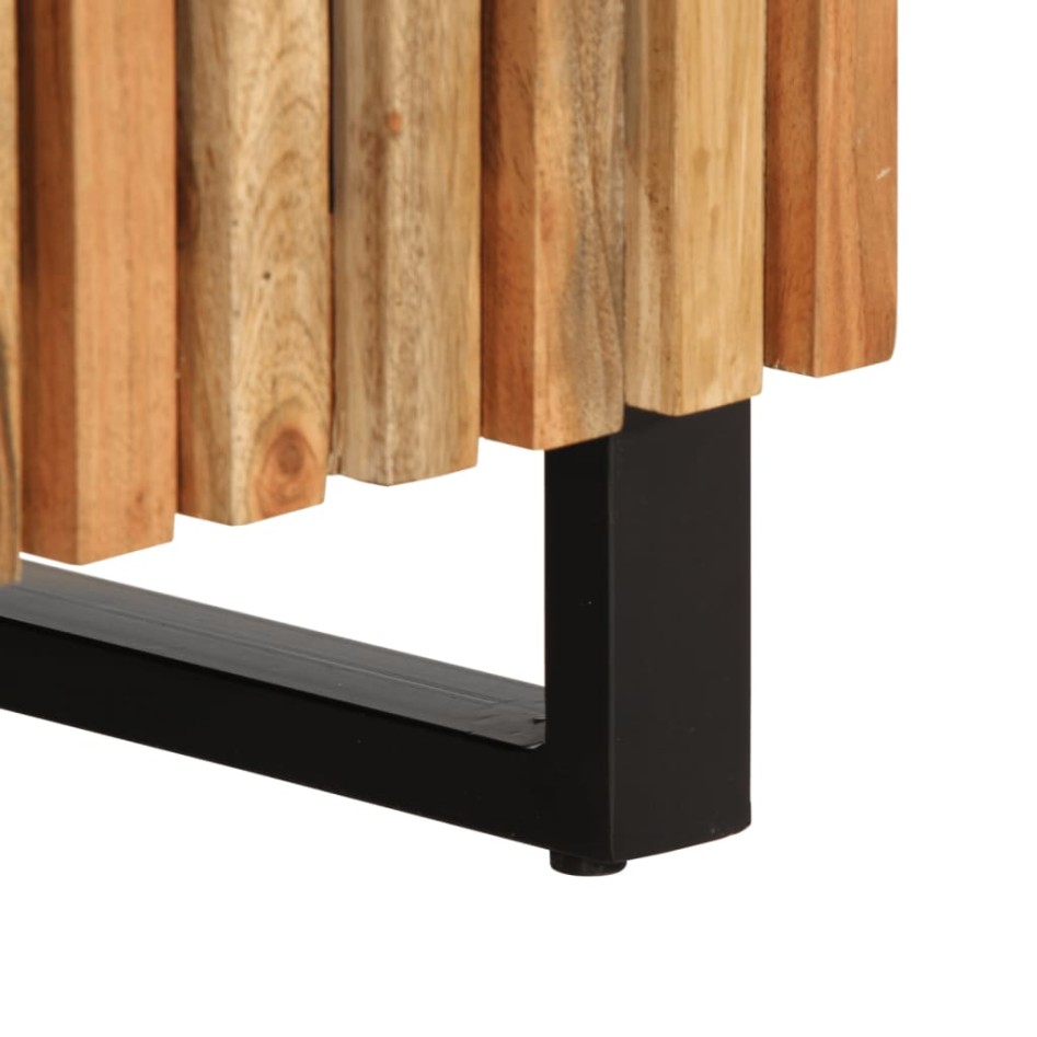 Aparador de madera maciza acacia 60x34x75