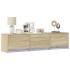 Mueble de TV LED madera de ingeniería roble Sonoma 165x34x40