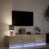 Mueble de TV LED madera de ingeniería roble Sonoma 165x34x40