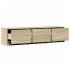 Mueble de TV LED madera de ingeniería roble Sonoma 165x34x40