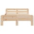 Estructura de cama sin colchón madera maciza de pino 200x200