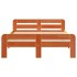 Cama sin colchón madera maciza de pino marrón cera 200x200