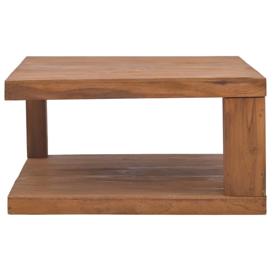 Mesa de centro madera maciza de teca 65x65x33