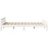 Estructura de cama sin colchón madera de pino blanca 120x200