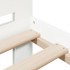 Estructura de cama sin colchón madera de pino blanca 120x200