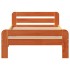 Estructura de cama sin colchón madera de pino marrón 90x200