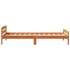 Estructura de cama sin colchón madera de pino marrón 90x200