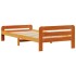 Estructura de cama sin colchón madera de pino marrón 90x200