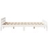 Estructura de cama sin colchón madera de pino blanco 135x190