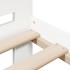 Estructura de cama sin colchón madera de pino blanco 135x190