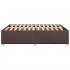Cama sin colchón tela marrón oscuro 140x190