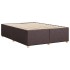 Cama sin colchón tela marrón oscuro 140x190