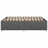 Cama sin colchón tela gris oscuro 140x190
