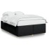 Cama sin colchón tela negro 160x200