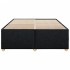 Cama sin colchón tela negro 160x200