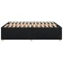 Cama sin colchón tela negro 160x200