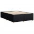Cama sin colchón tela negro 160x200