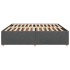 Cama sin colchón de tela gris oscuro 180x200