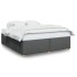 Cama sin colchón tela gris oscuro 200x200