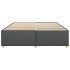 Cama sin colchón tela gris oscuro 200x200