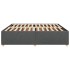 Cama sin colchón tela gris oscuro 200x200