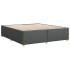 Cama sin colchón tela gris oscuro 200x200