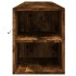 Mueble de TV de pared con luz LED roble ahumado 180x31x39,5