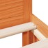 Cama con cabecero sin colchón madera maciza marrón 120x190
