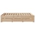 Cama con cajones sin colchón madera maciza de pino 150x200