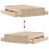 Cama con cajones sin colchón madera maciza de pino 150x200